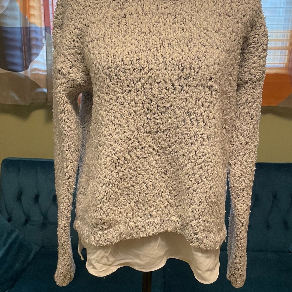 Gibson Latimer Textured Gray Sweater